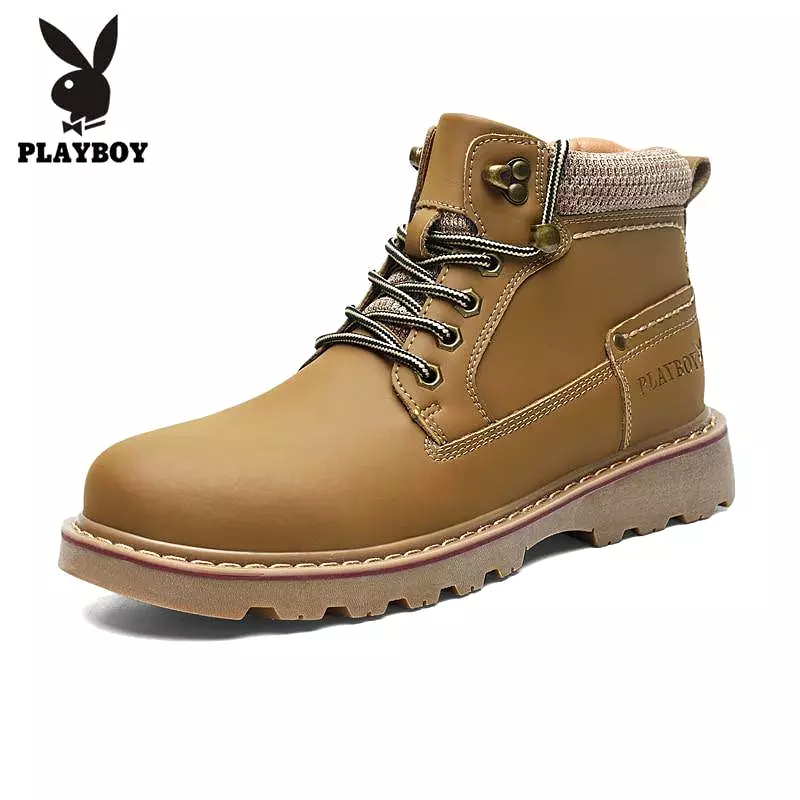 PLAYBOY Men's Outdoor Hiking Shoes - Waterproof Mountaineer Climbing Boots for Tactical Hiking, Camping, and Walking.