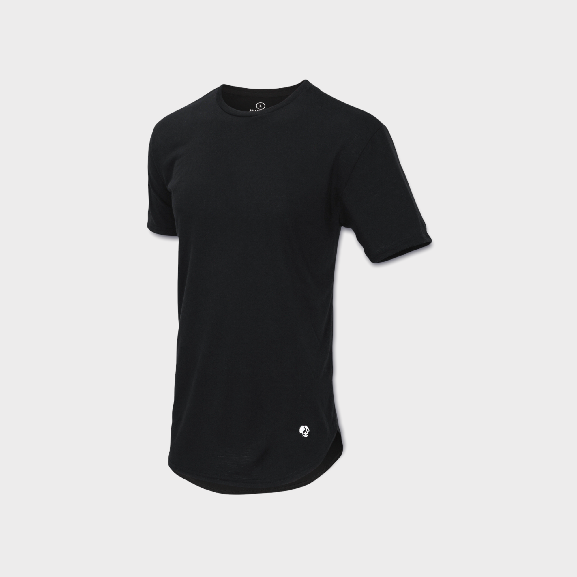 Player Curved Hem T-Shirt - Navy