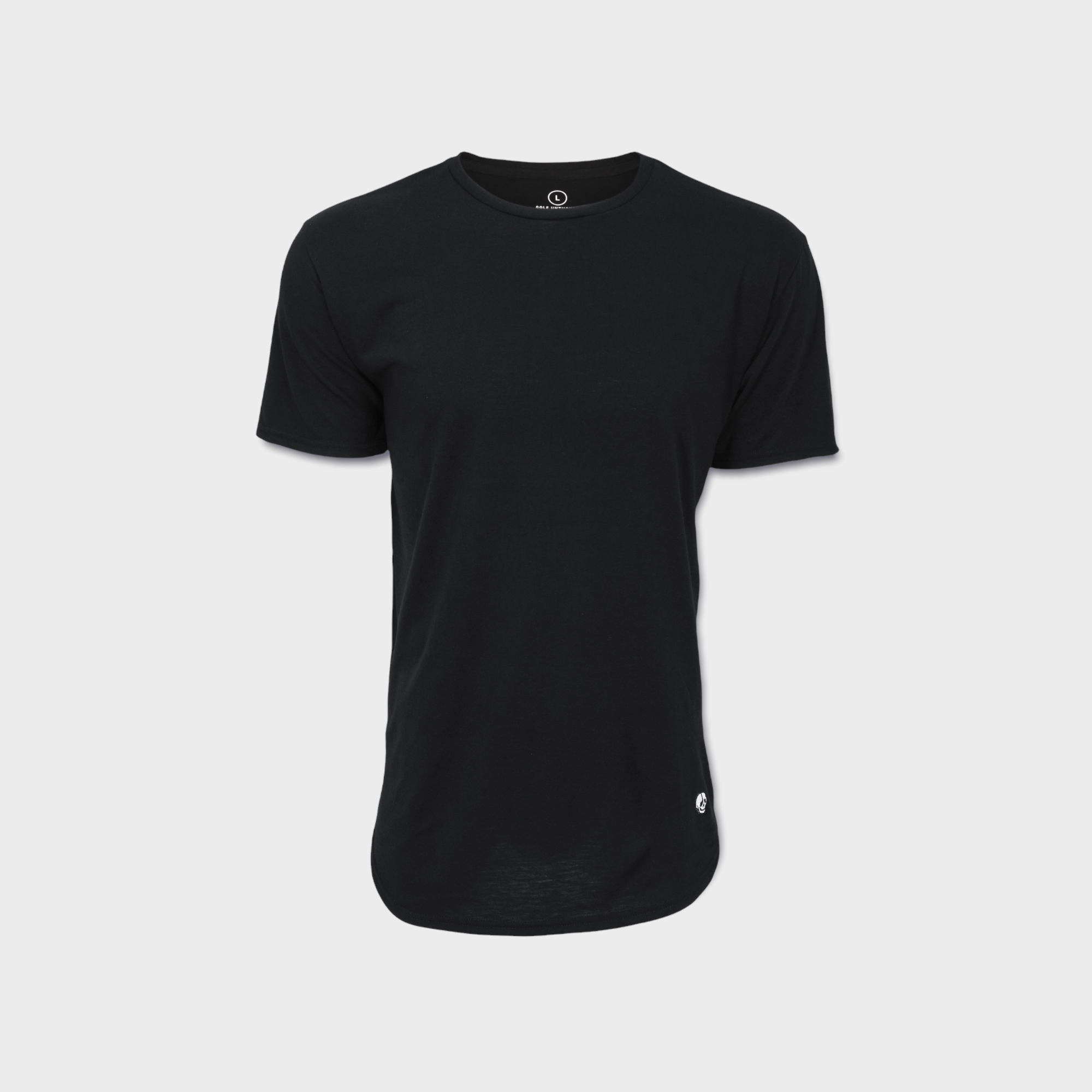 Player Curved Hem T-Shirt - Navy