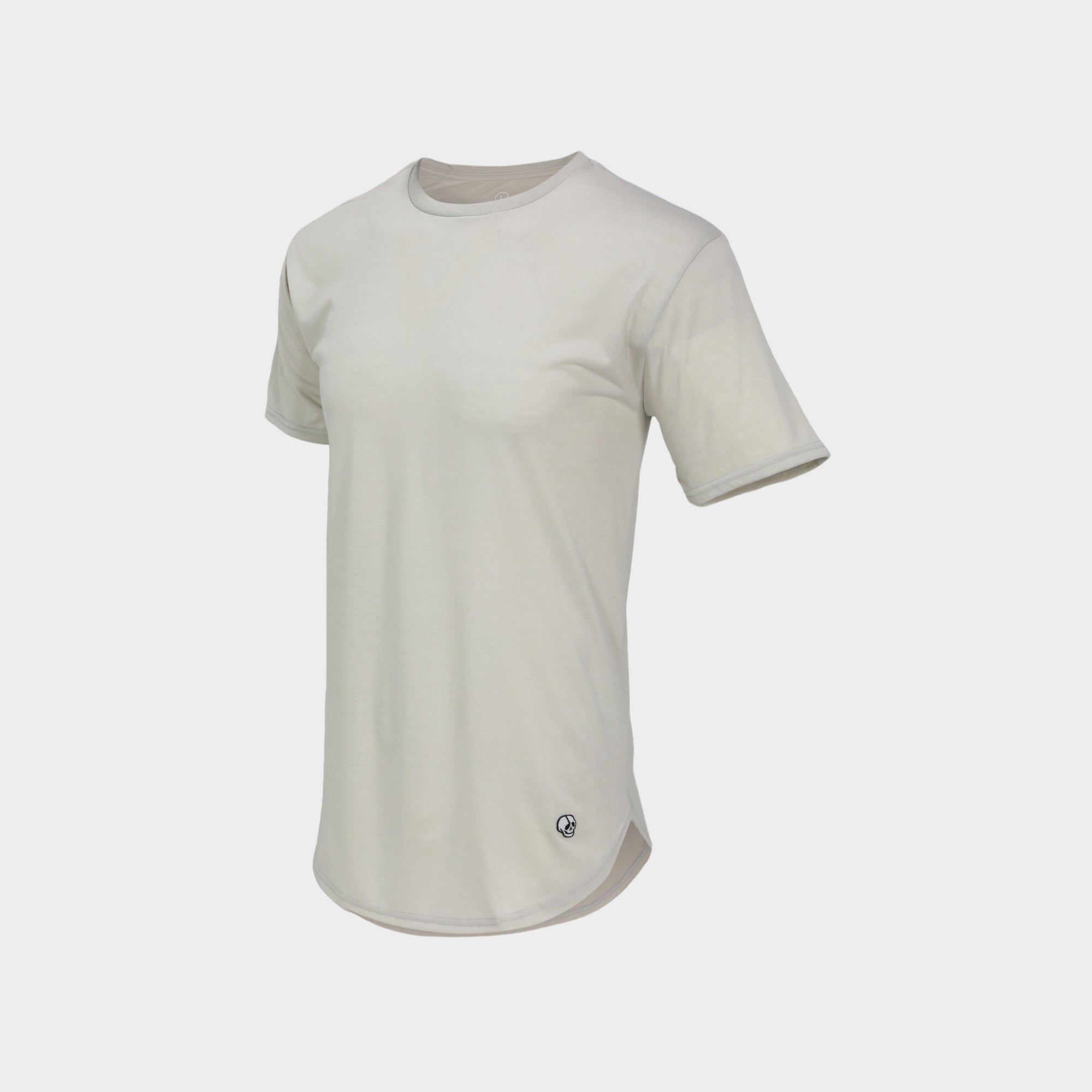 Player Curved Hem Tee - Light Gray