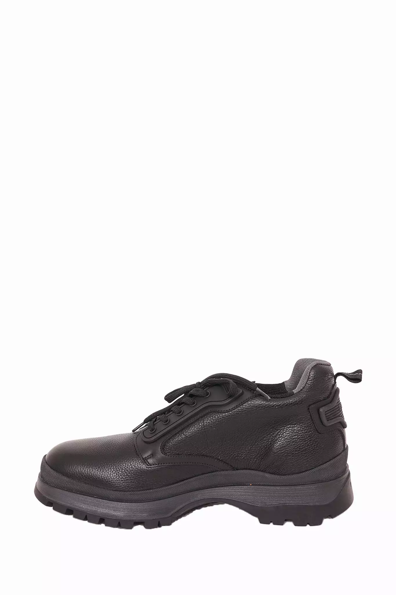 Prada Black Leather Lace-Up Sneaker Size 10 - Buy Online