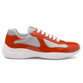 Prada Orange Silver Sneaker - Americas Cup Collection.