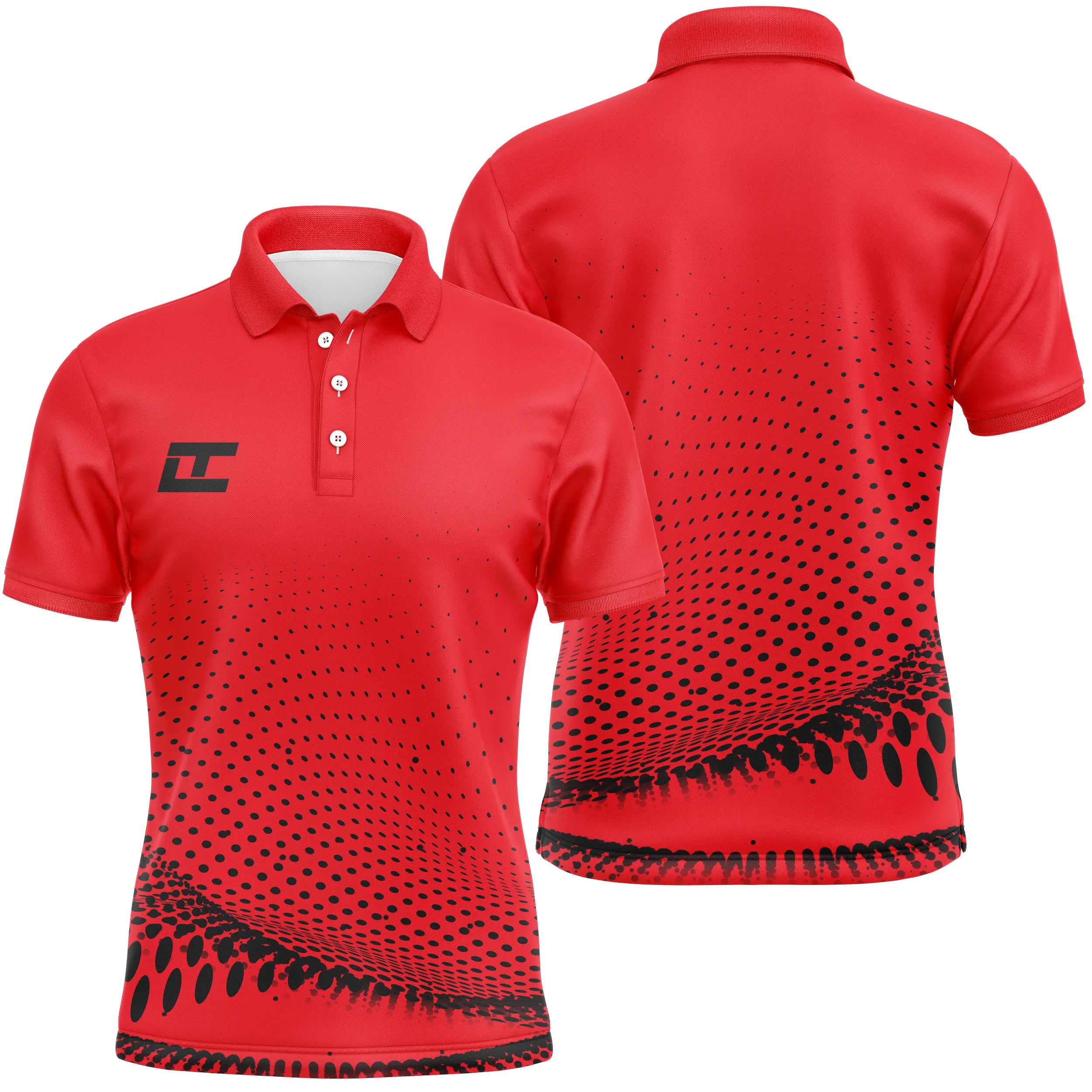 Quick-Drying Polo, Unisex Sports Polo Shirt, Golf Shirts, Lightweight Short-Sleeve Summer Tops - CTS1005