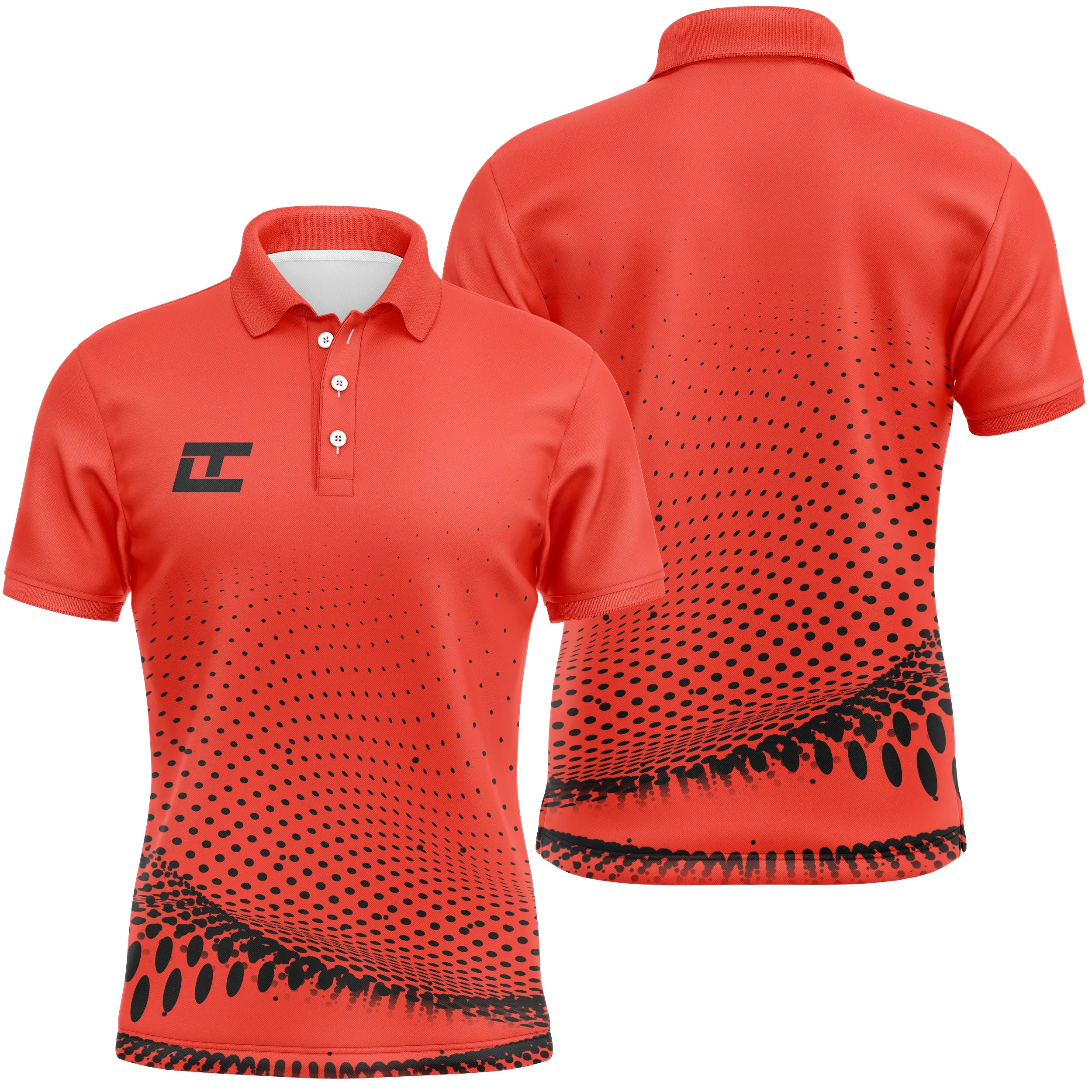 Quick-Drying Polo, Unisex Sports Polo Shirt, Golf Shirts, Lightweight Short-Sleeve Summer Tops - CTS1005