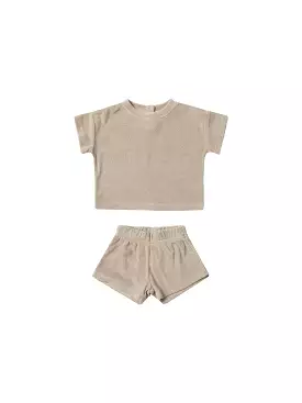 Quincy Mae - Short Set with Oat Terry Tee