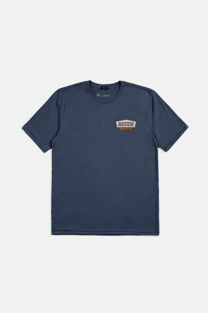 Regal Short Sleeve Standard T-Shirt - Washed Navy/Sepia