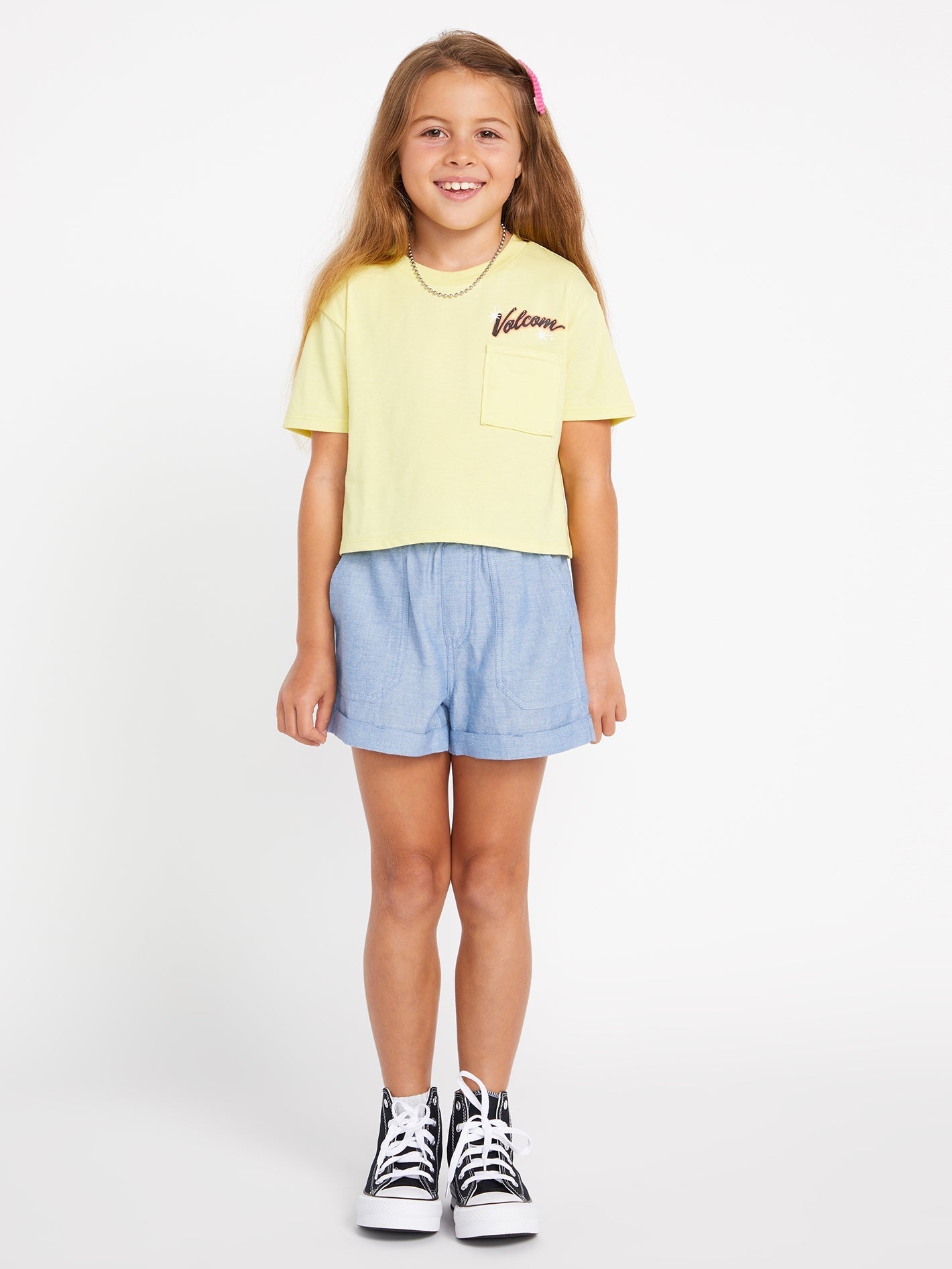 Short Sleeve Tee for Girls - Citron Color