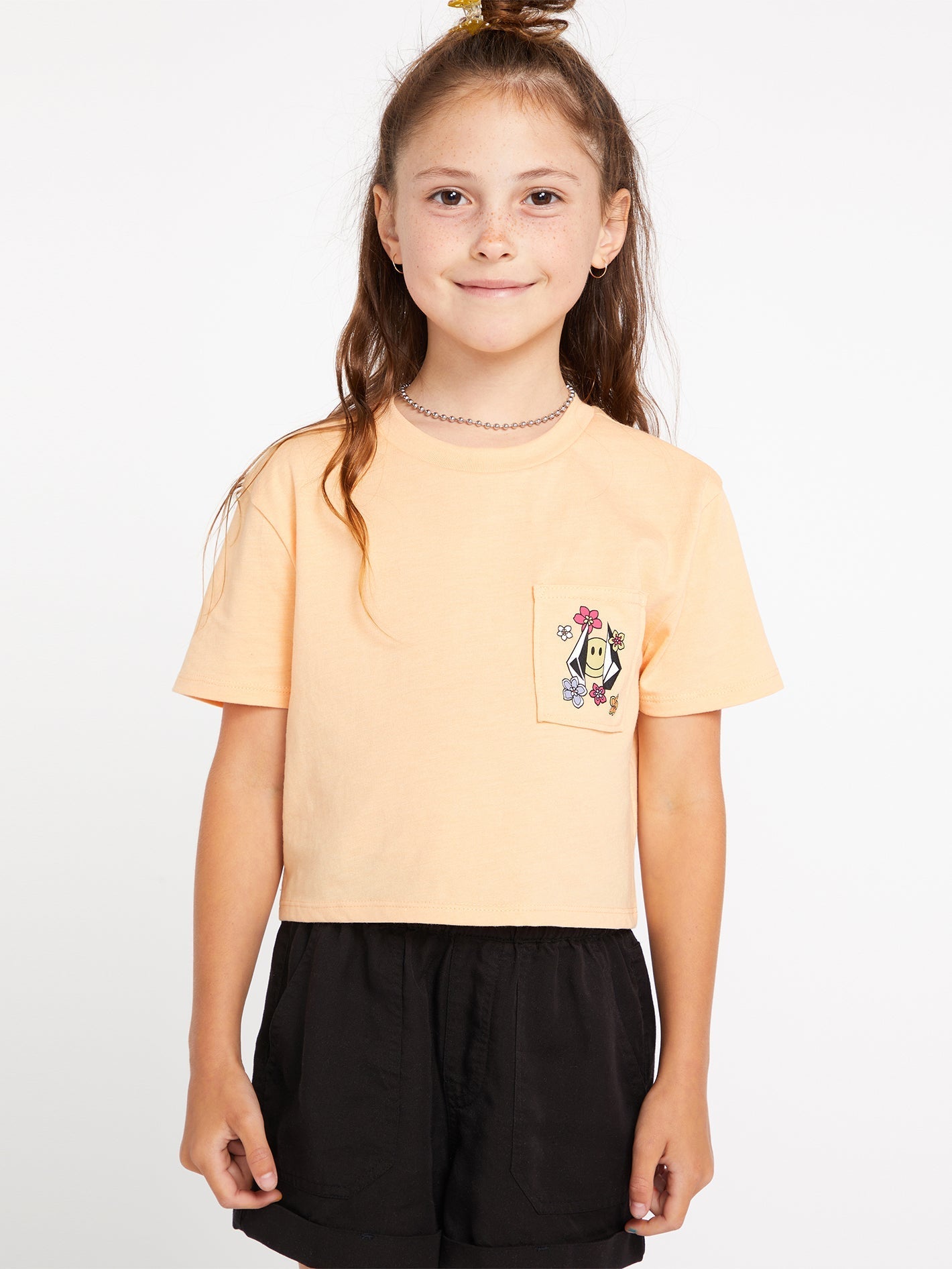 Short Sleeve Tee for Girls - Citron Color