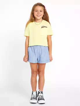 Short Sleeve Tee for Girls - Citron Color