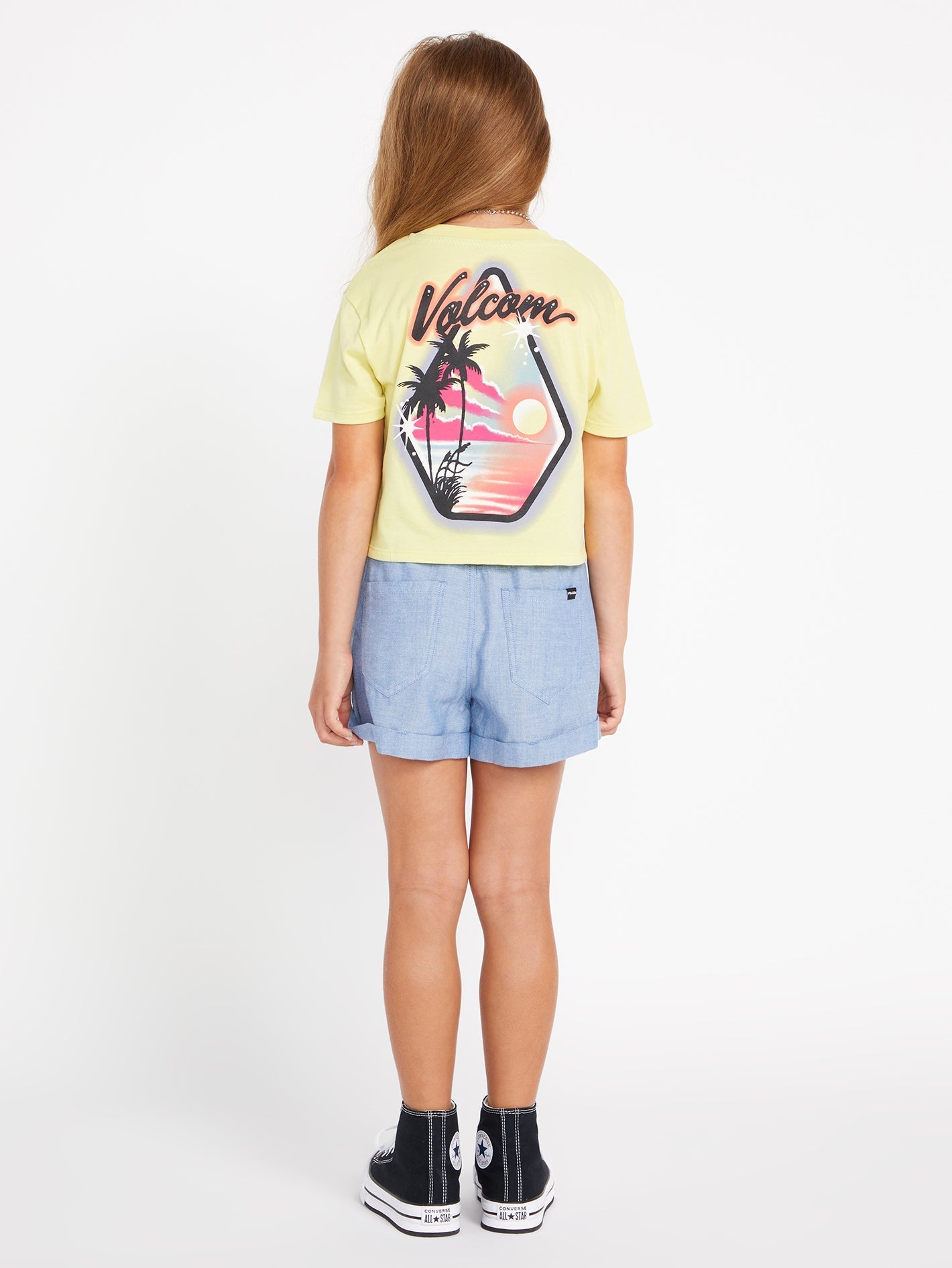 Short Sleeve Tee for Girls - Citron Color