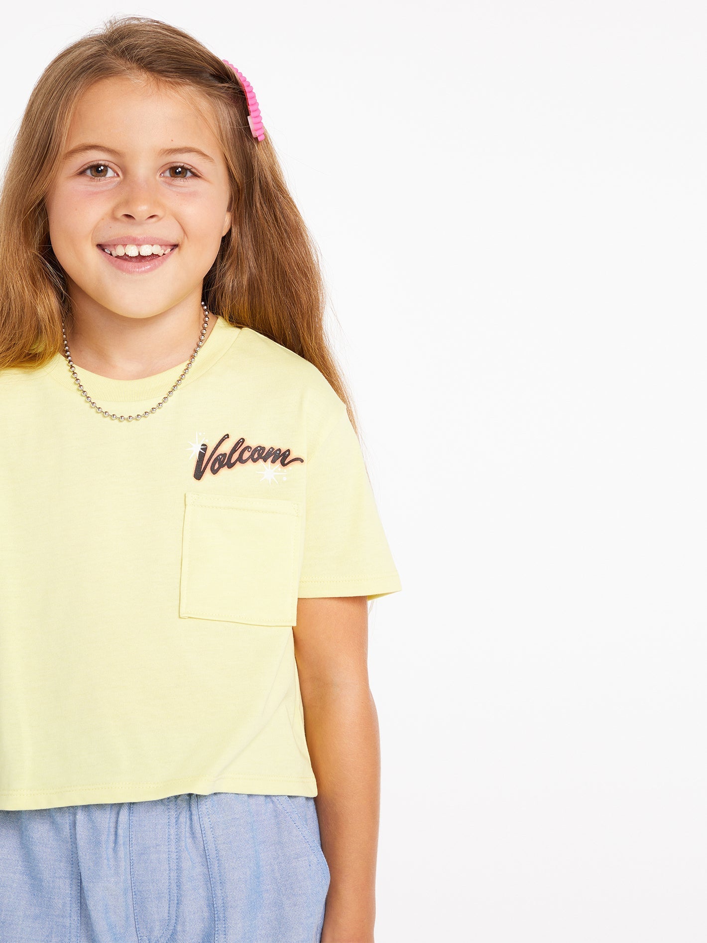 Short Sleeve Tee for Girls - Citron Color