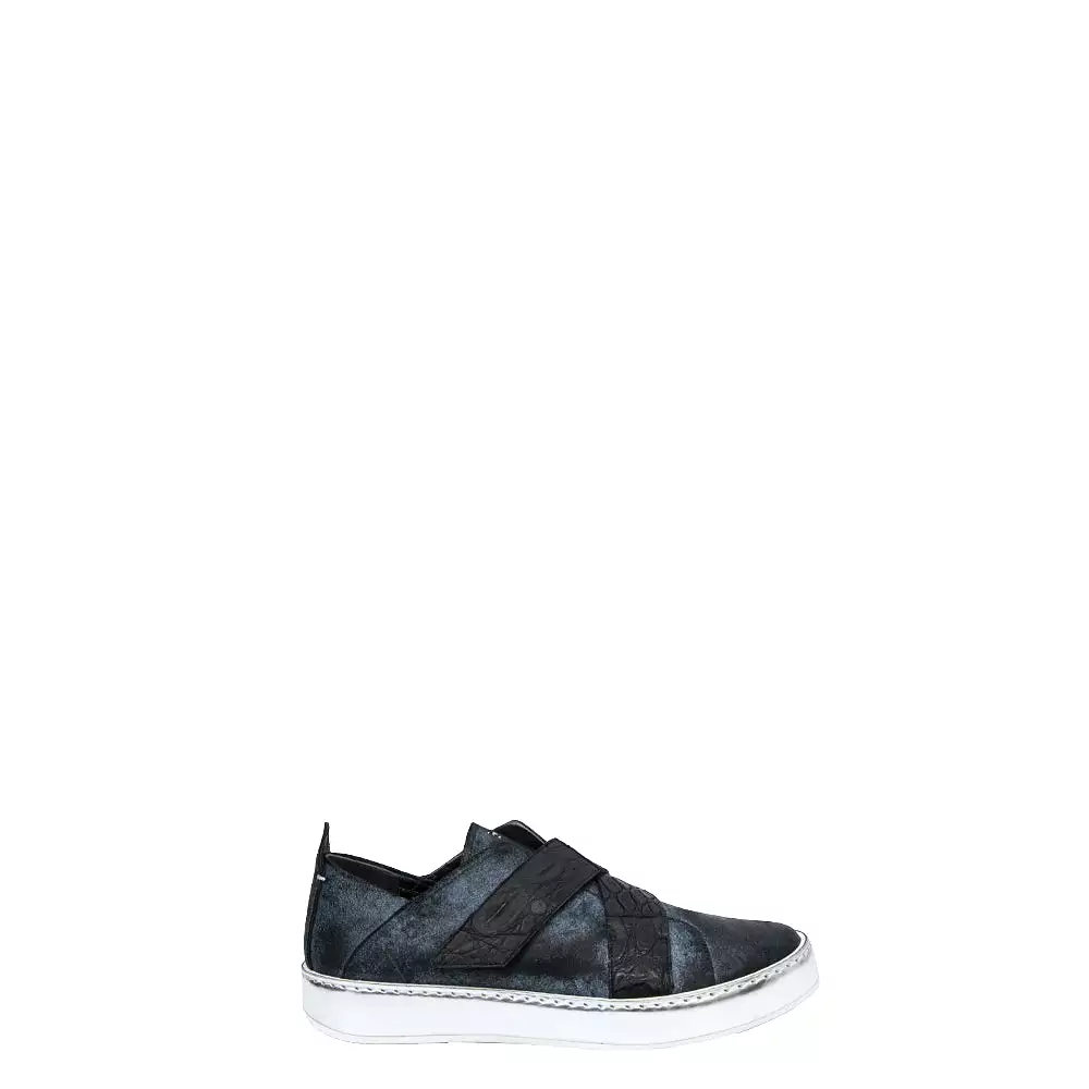 Sneaker Metal Dave Crocodile Black