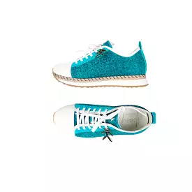 Sneakers Burano Turquoise - Trendy Footwear for Fashion Enthusiasts