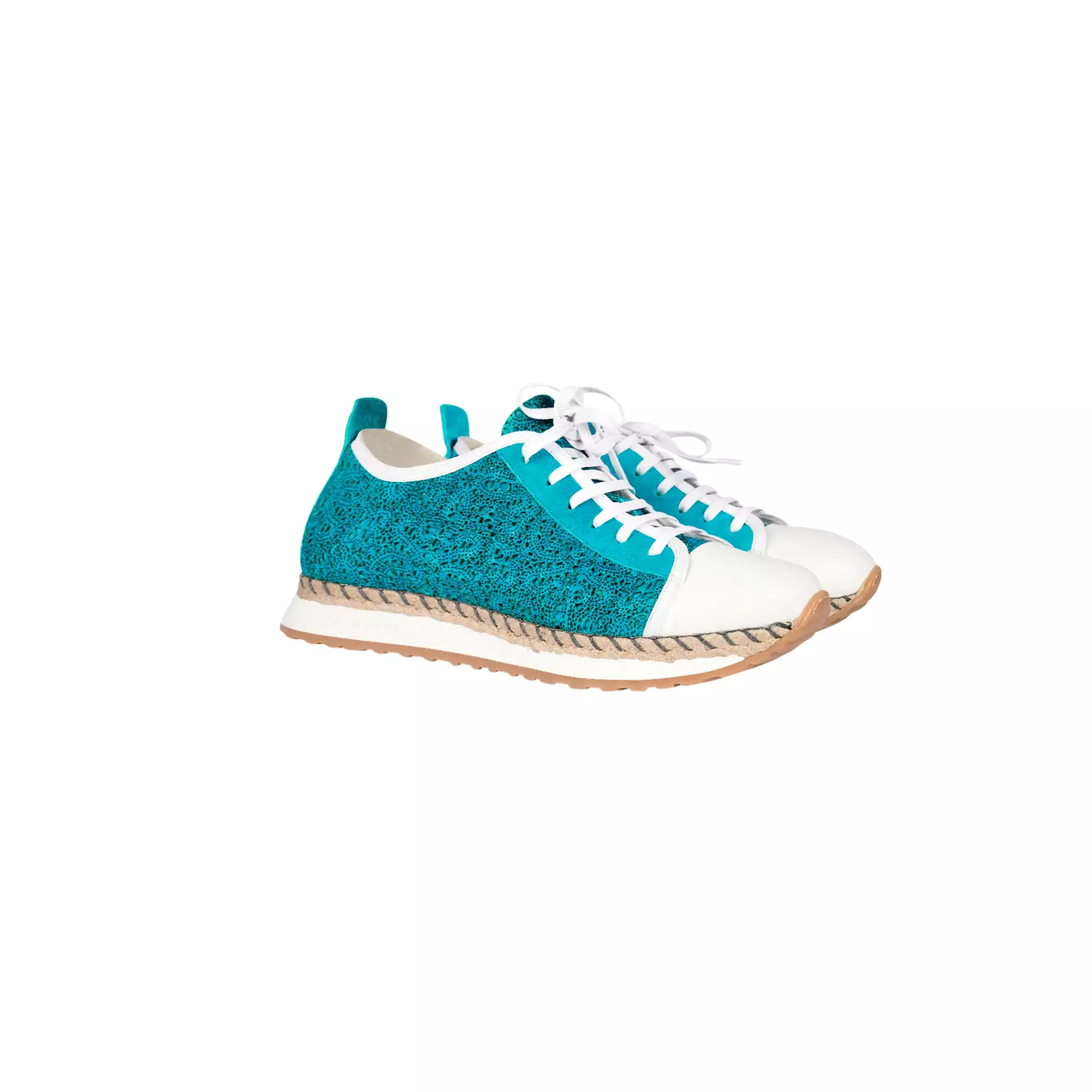 Sneakers Burano Turquoise - Trendy Footwear for Fashion Enthusiasts