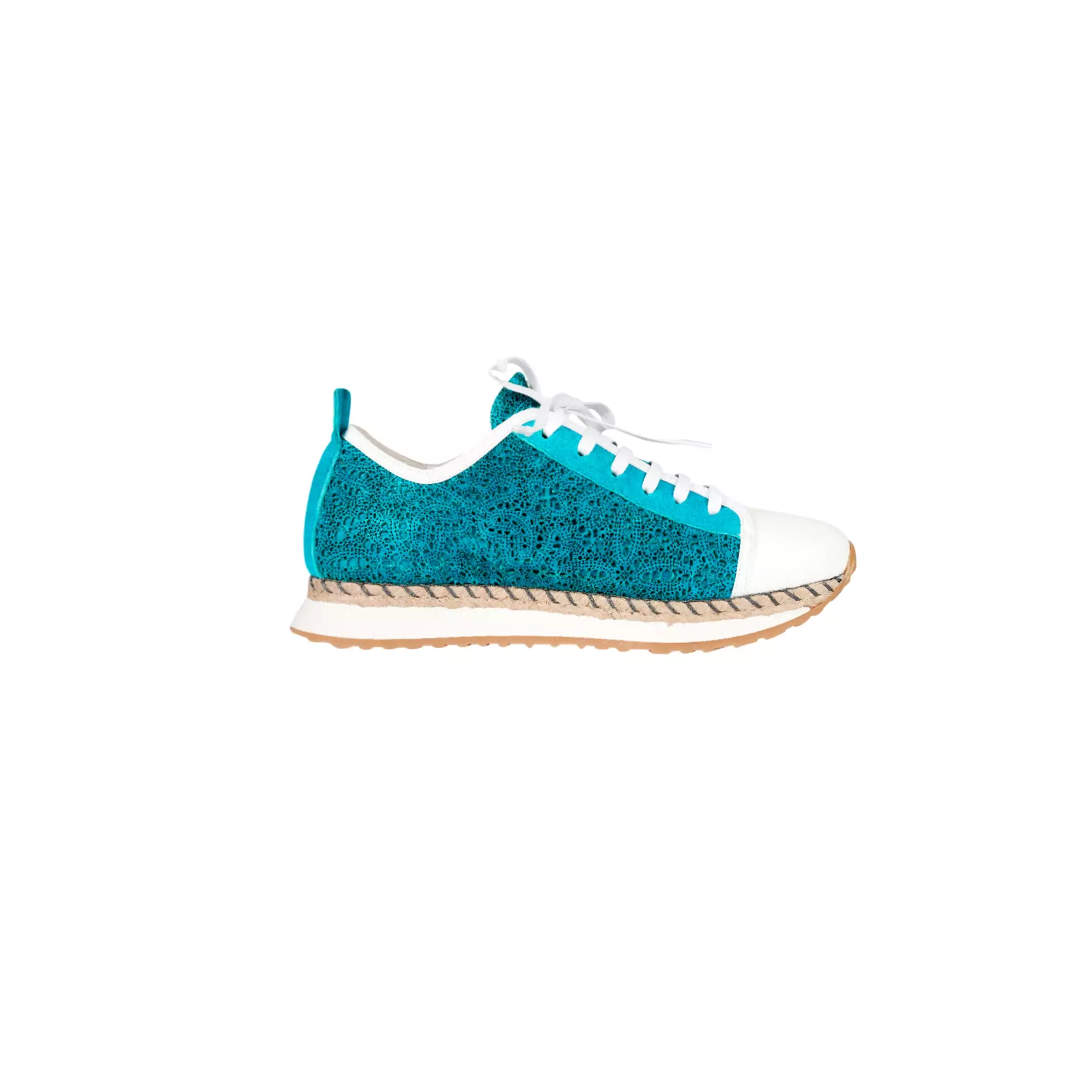 Sneakers Burano Turquoise - Trendy Footwear for Fashion Enthusiasts