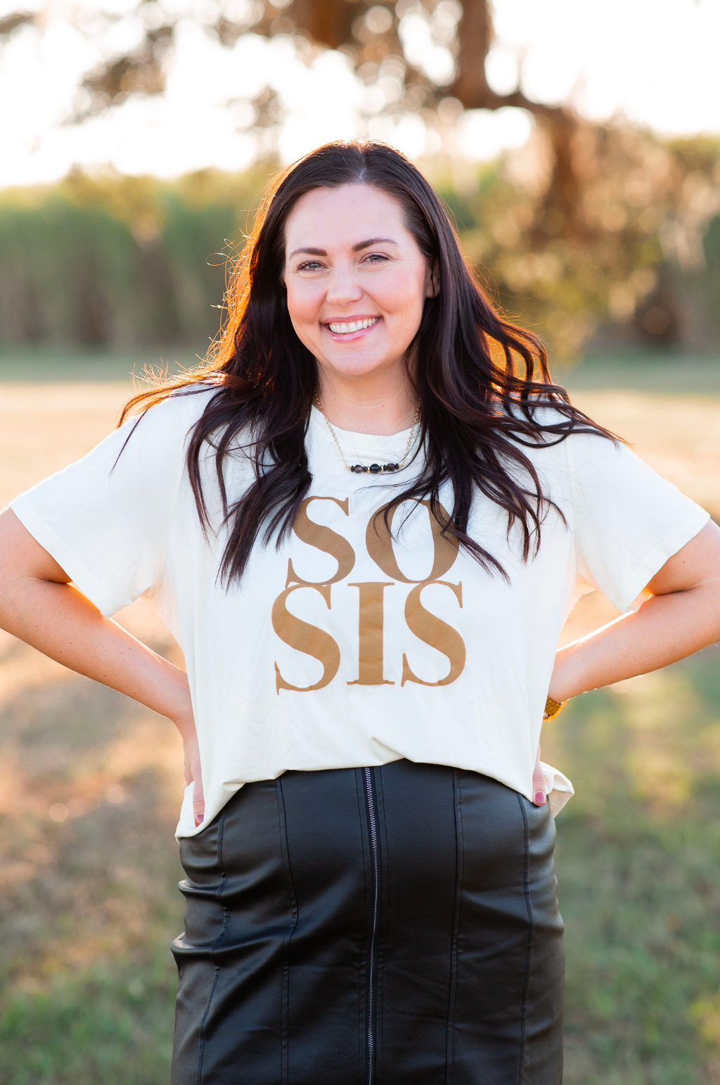 SoSis Cream Branded Tee