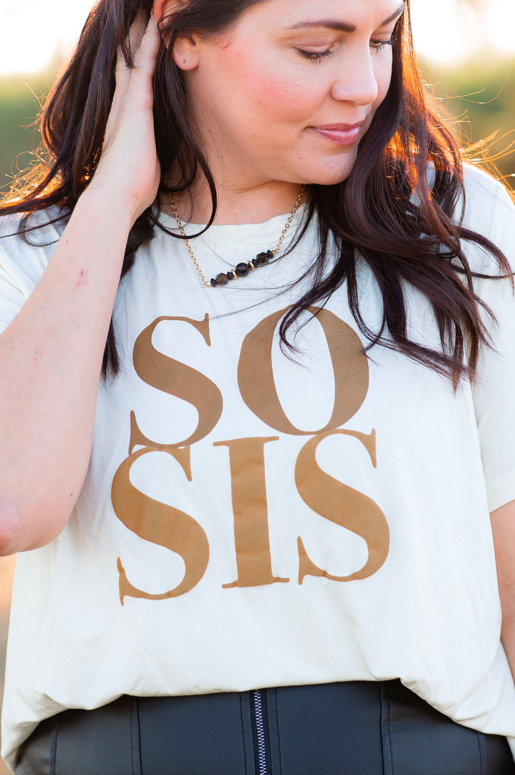 SoSis Cream Branded Tee