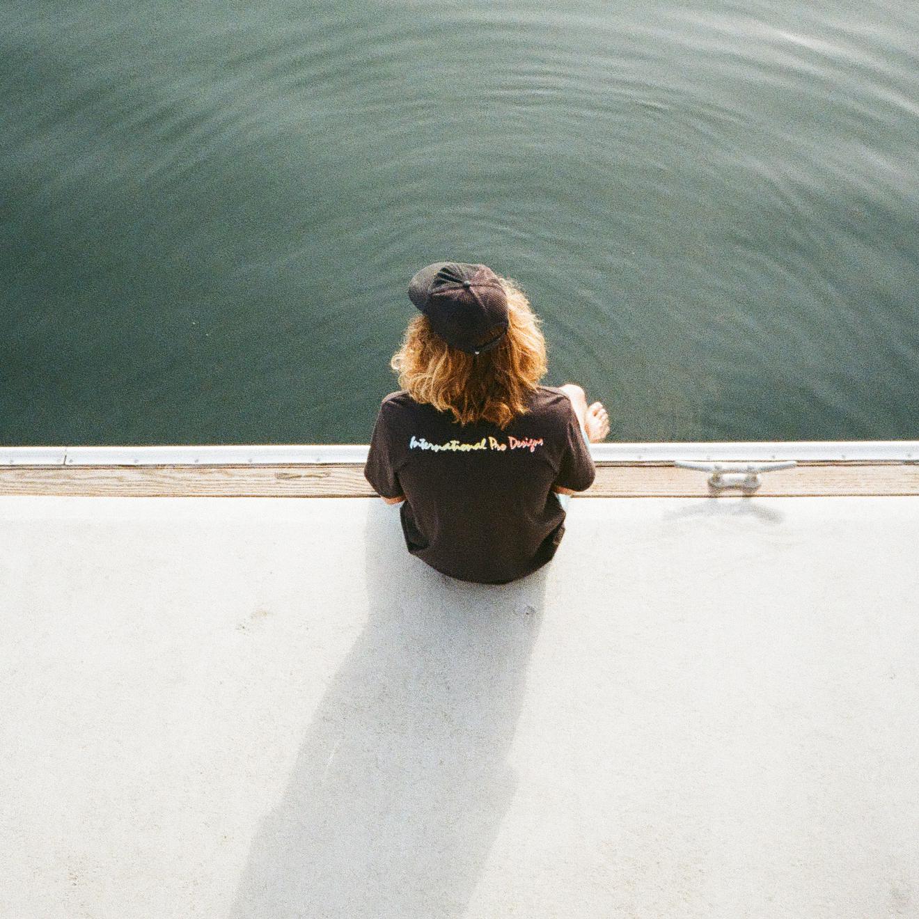 S/S Soft Tee with Unique Script Design