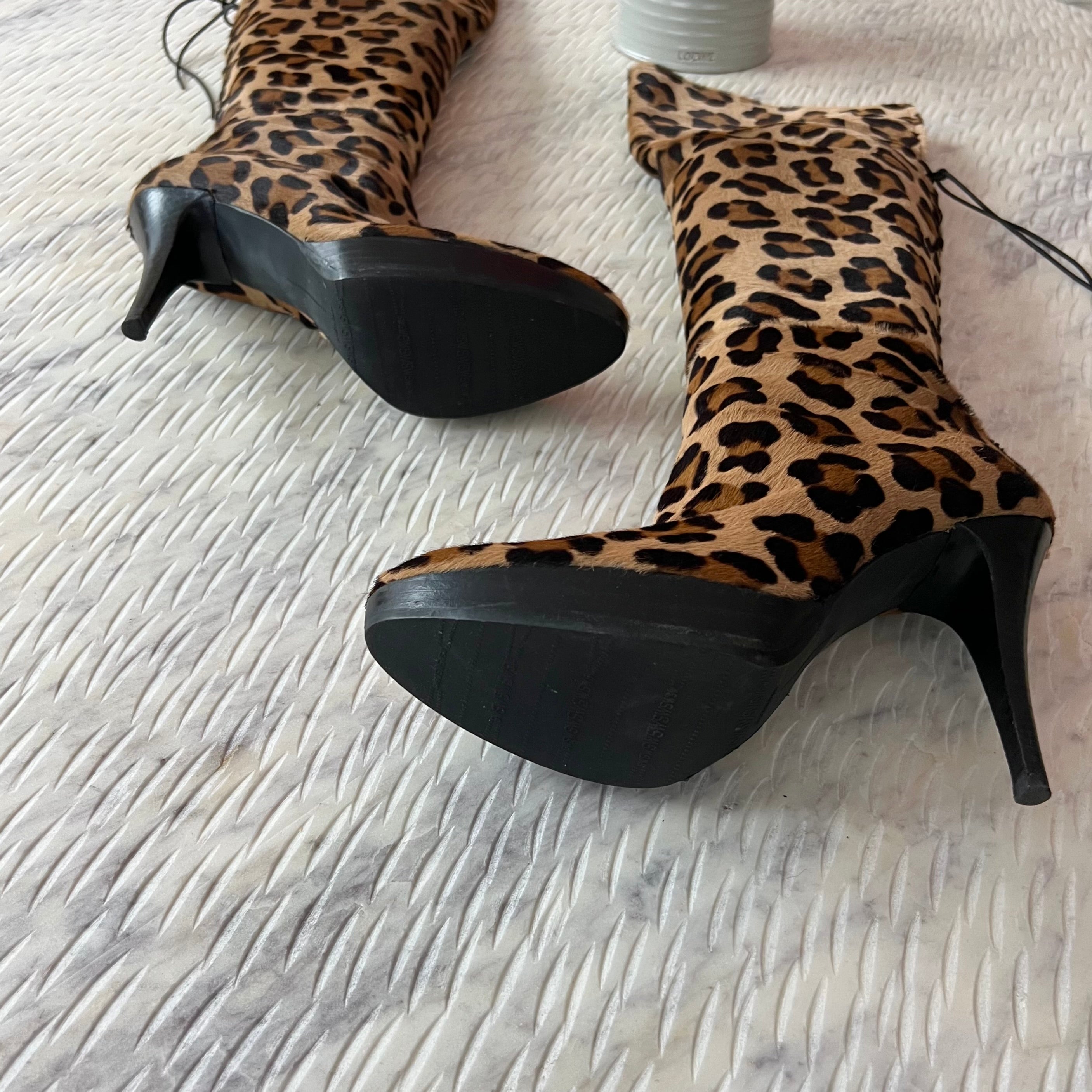 Stuart Weitzman Leopard Print Boots