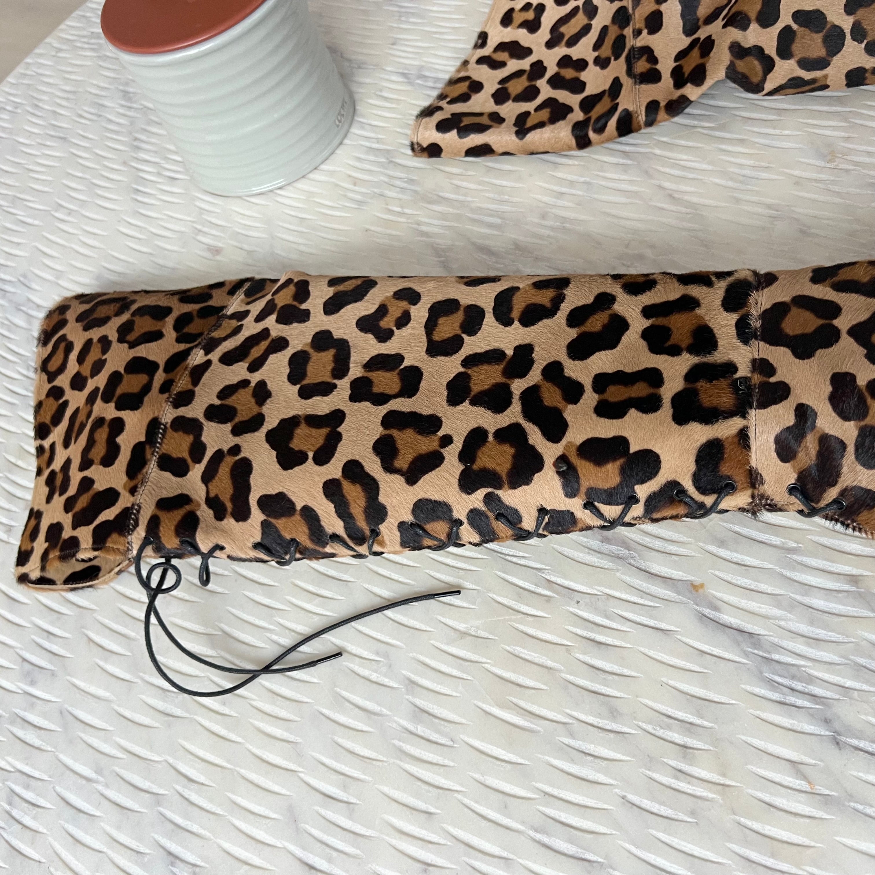 Stuart Weitzman Leopard Print Boots