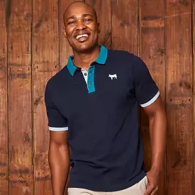 Summer Polo Shirt Navy Blue- Regular Fit