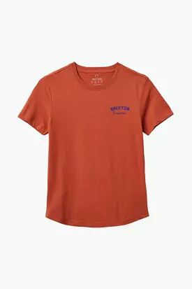 Terracotta Fitted Crew Tee from Empresa