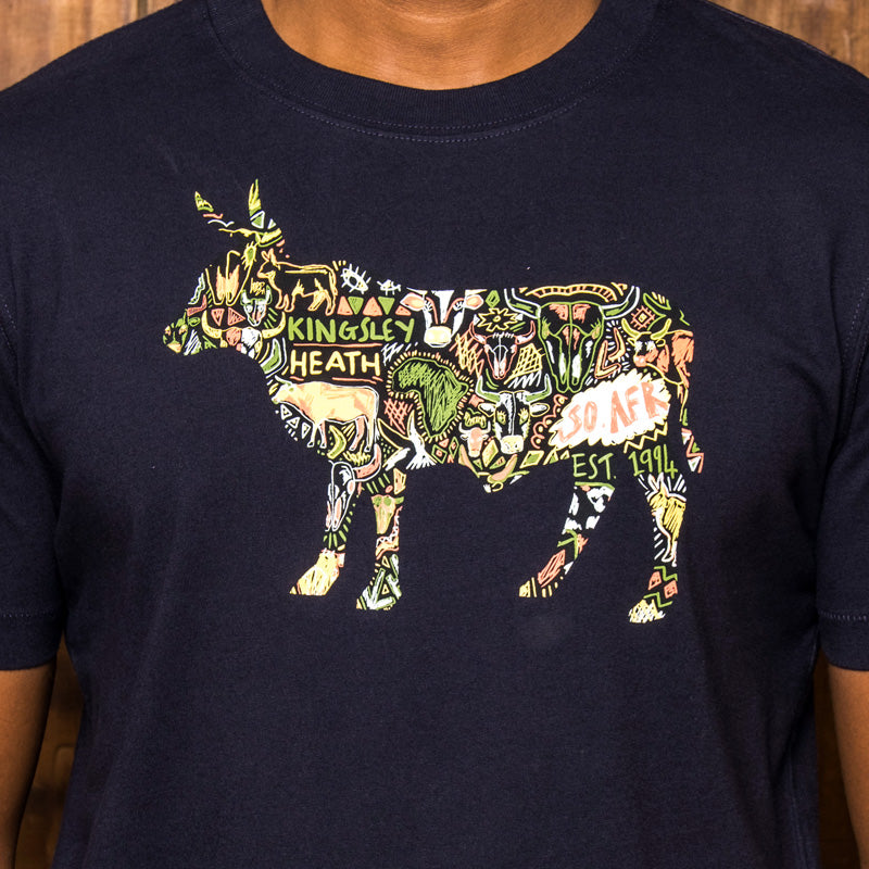 Urban Nguni Crew Tee Midnight.