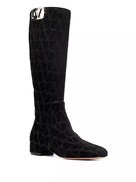 Valentino Garavani knee-high boots, VLogo Type, 30mm