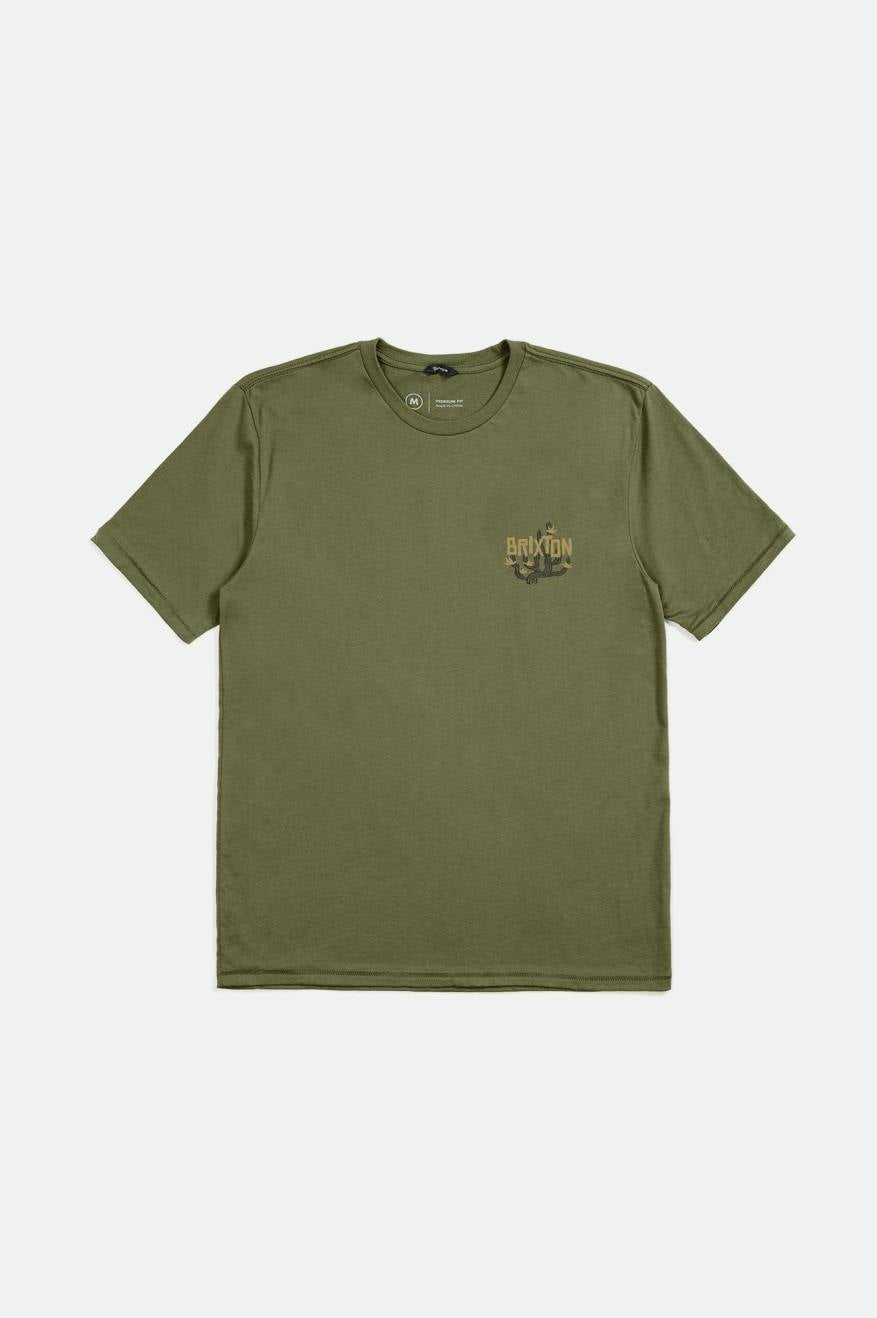 Valley Short Sleeve Tailored T-Shirt - Sea Kelp.