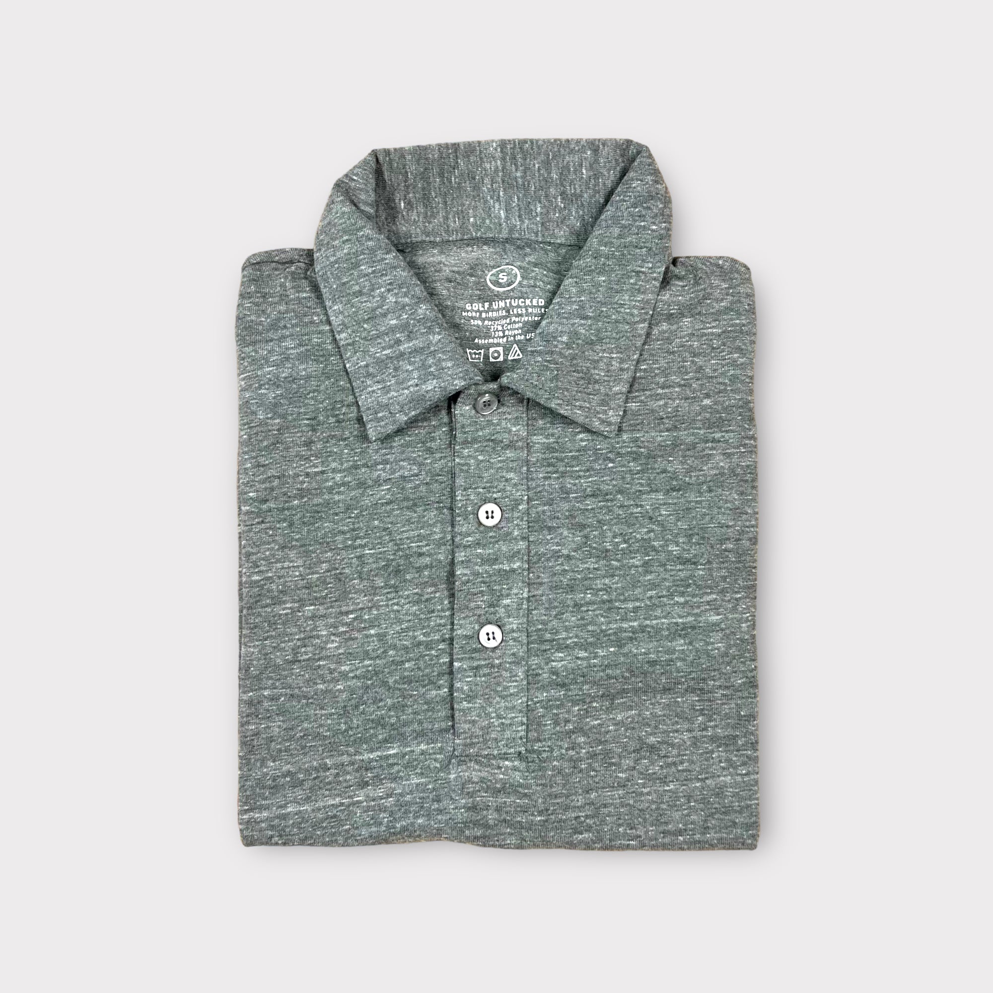 Vintage Comfort Polo - Light Heather Gray