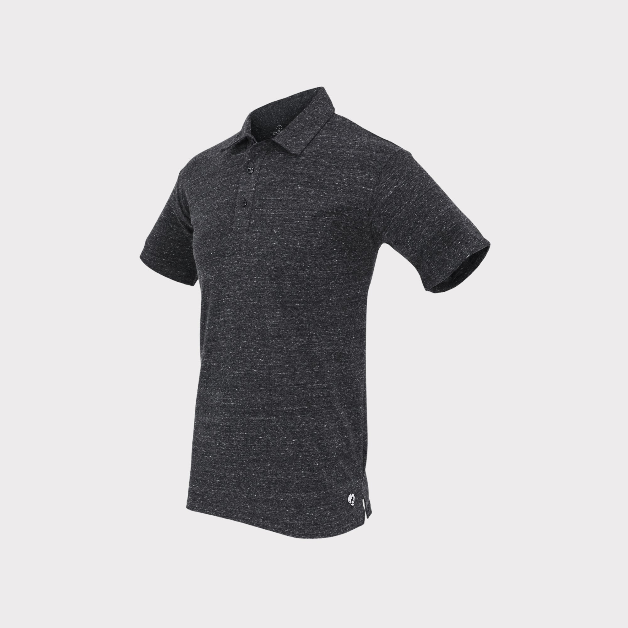 Vintage Comfort Polo Shirt - Heather Charcoal