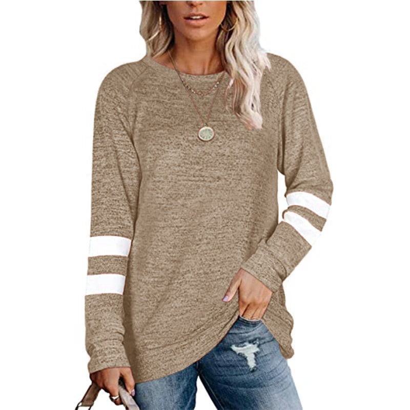 Women's Varsity Stripe Slouchy T-Shirt | Haute Edition