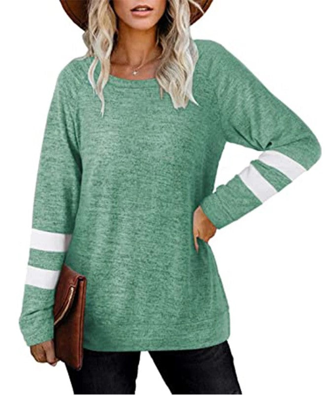 Women's Varsity Stripe Slouchy T-Shirt | Haute Edition