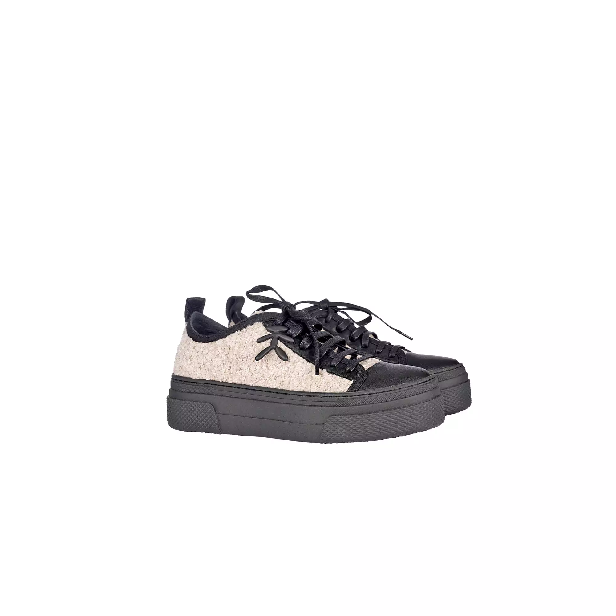 Wool Sneaker - Bouclè, Chalk White