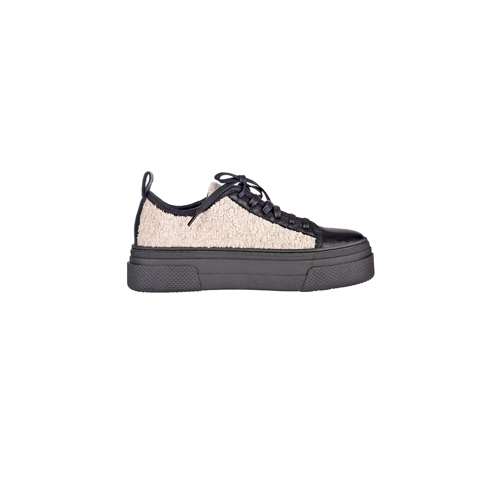 Wool Sneaker - Bouclè, Chalk White