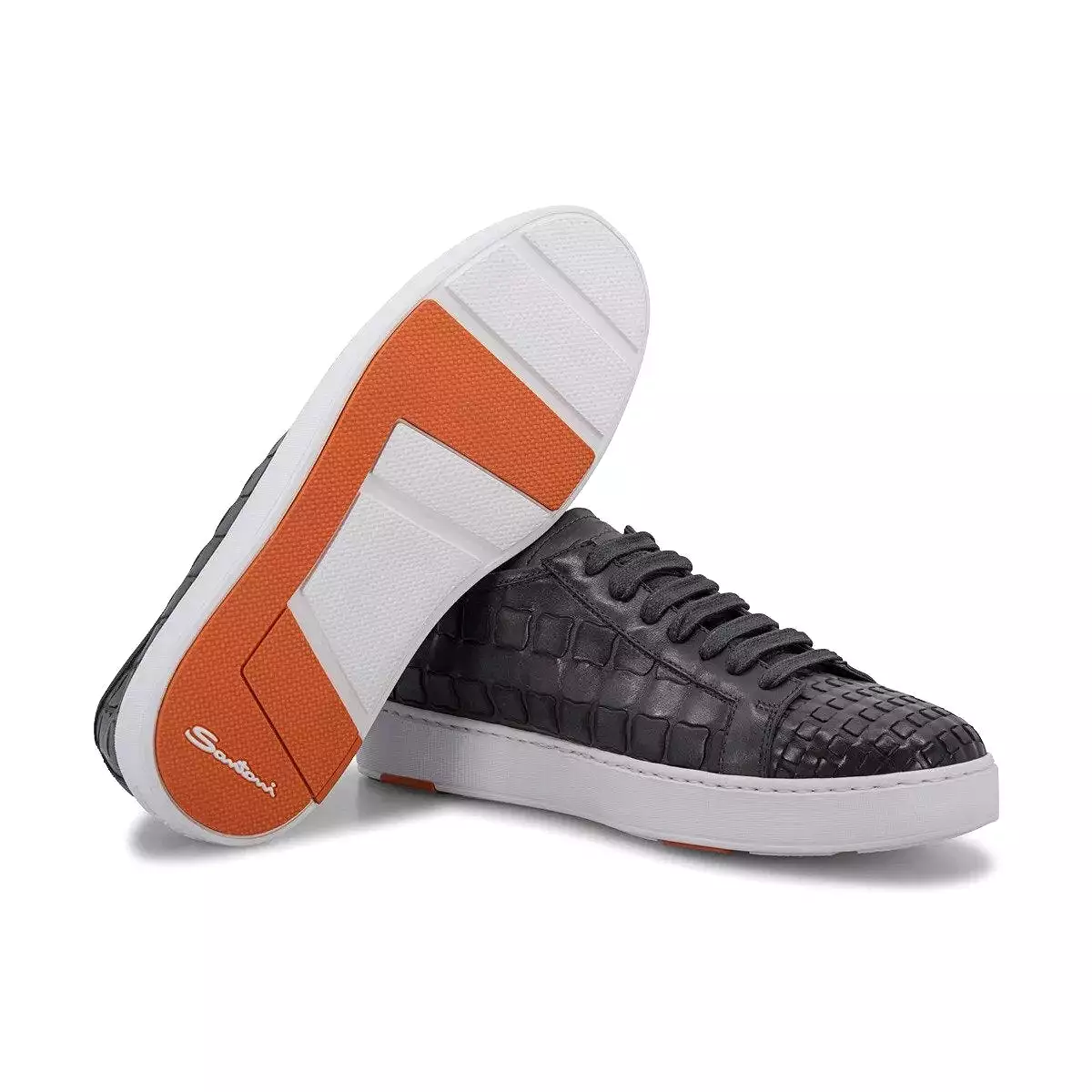 Woven Leather Sneaker