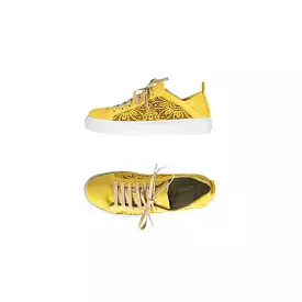 Yellow Perforated Sneaker