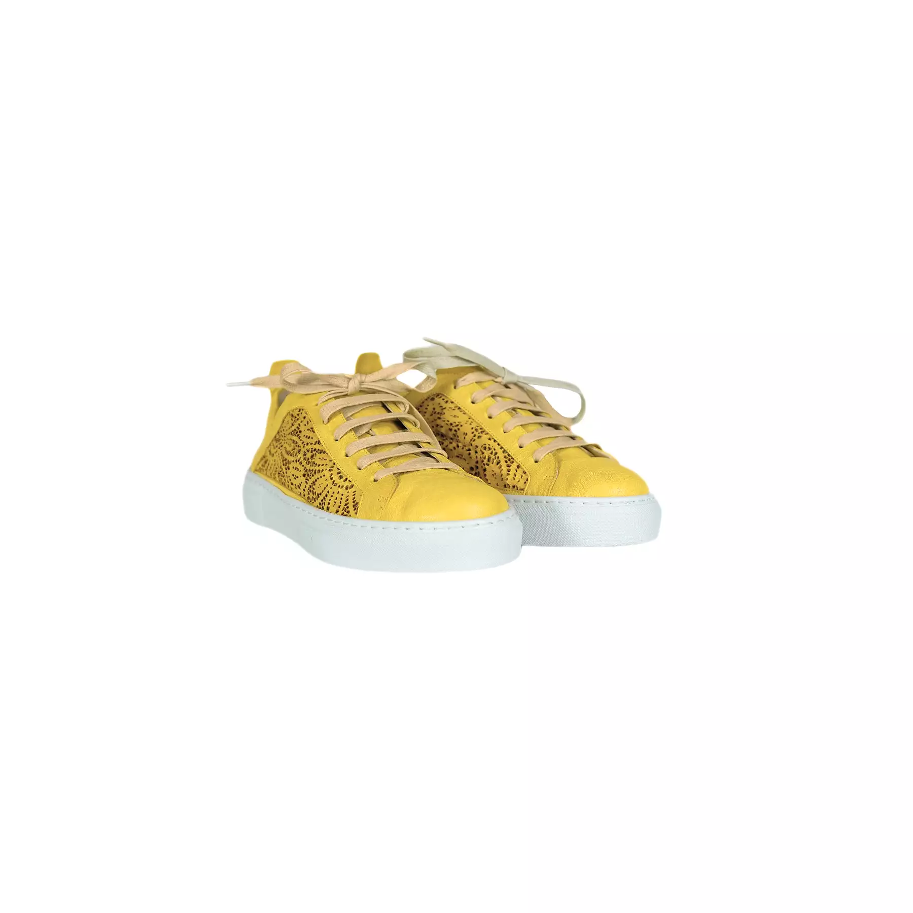 Yellow Perforated Sneaker